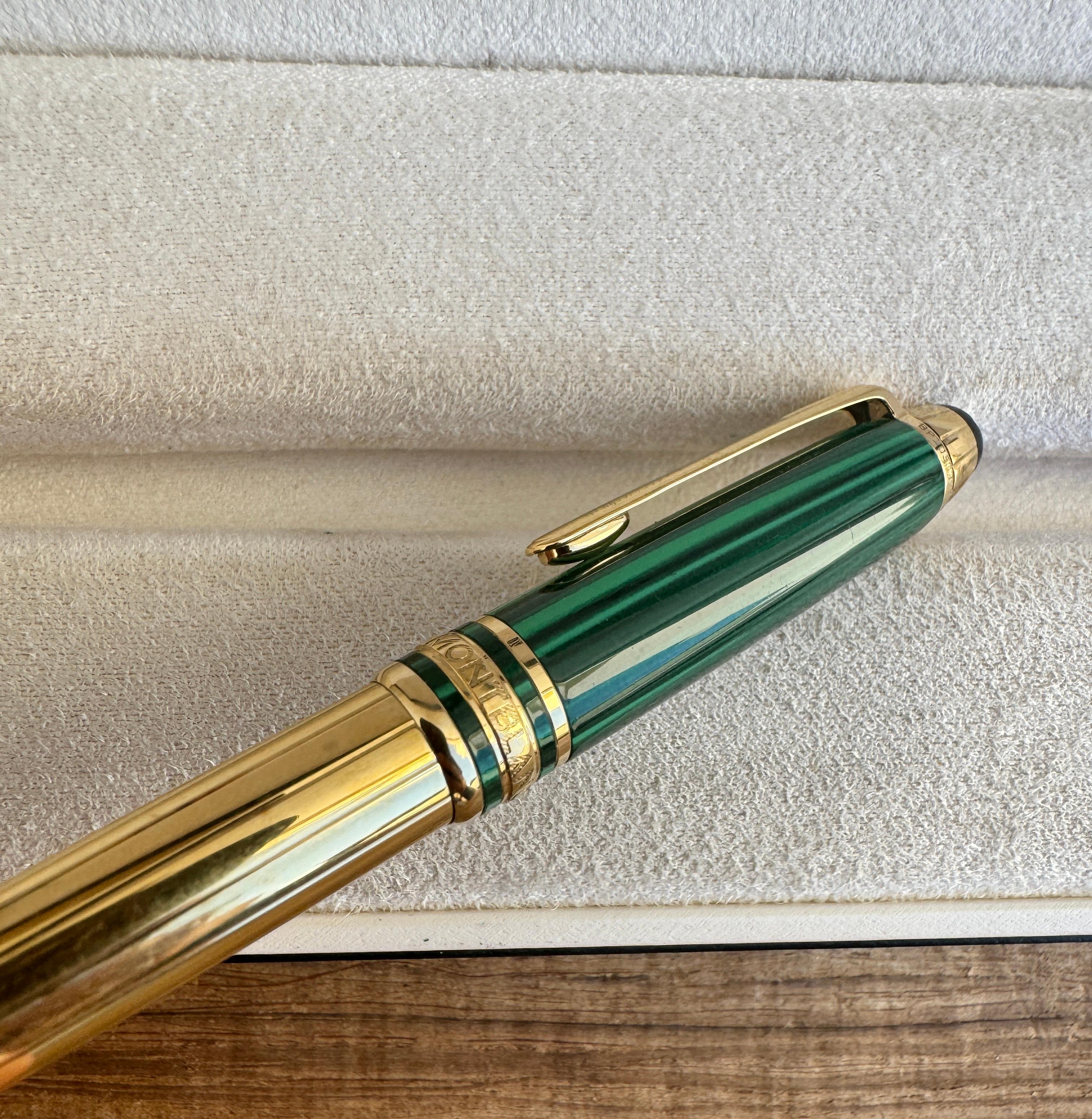 Rare crayon Montblanc édition spéciale 1996 Malachite Nikolai Mozart mécanique en vente 1