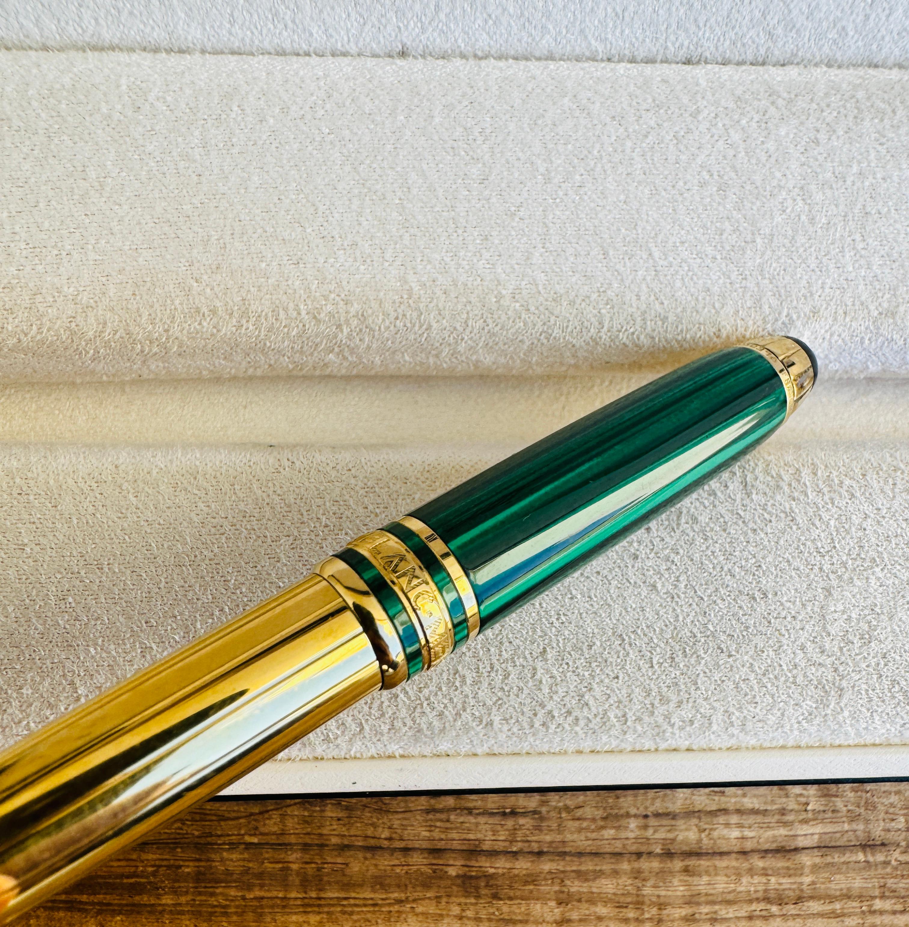 Rare crayon Montblanc édition spéciale 1996 Malachite Nikolai Mozart mécanique en vente 2