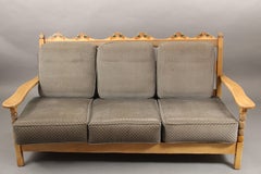 Rare Monterey Sofa with Attractive Floral Painting
