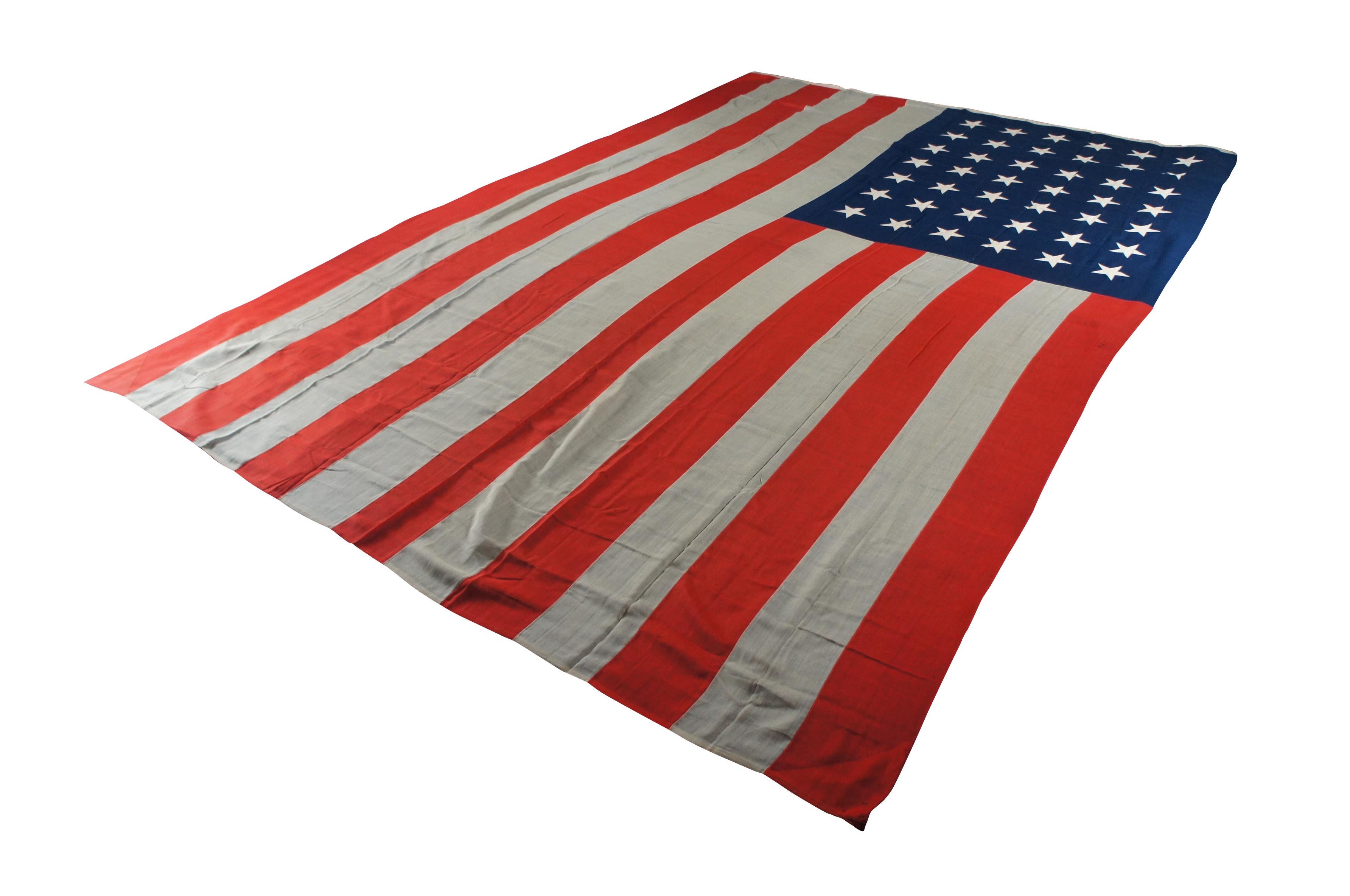 Seltene monumentale, antike 42-Sterne-Flagge der Vereinigten Staaten von Amerika aus dem Jahr 1890 (Amerikanische Klassik) im Angebot
