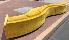 Rare Monumental Adrian Pearsall Serpentine Sofa