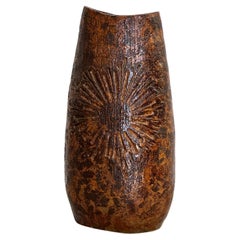 Used Rare monumental brutalist vase in sandstone from La Borne, France 1970