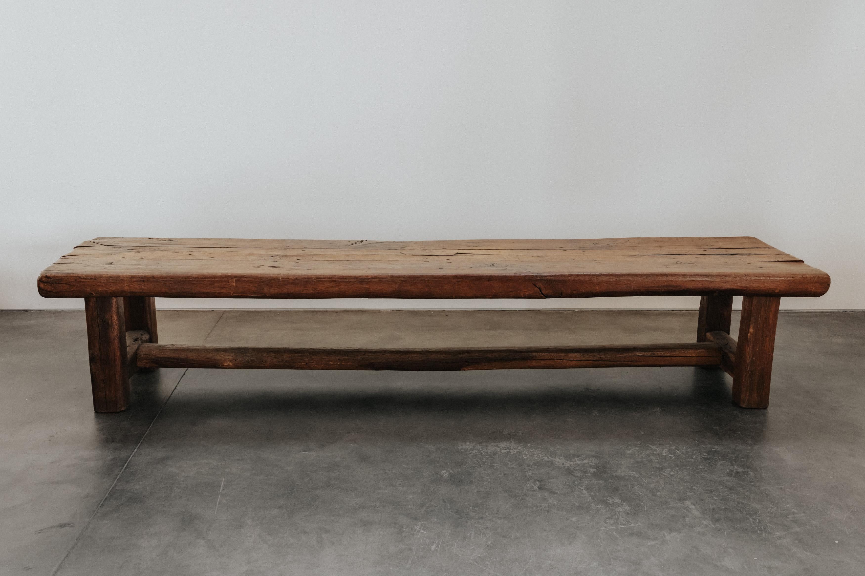 Rare Monumental Dining Table From A Castle In Le Mans, France, Circa 1800.  A very rare find on the market with an impressive scale and a 5
