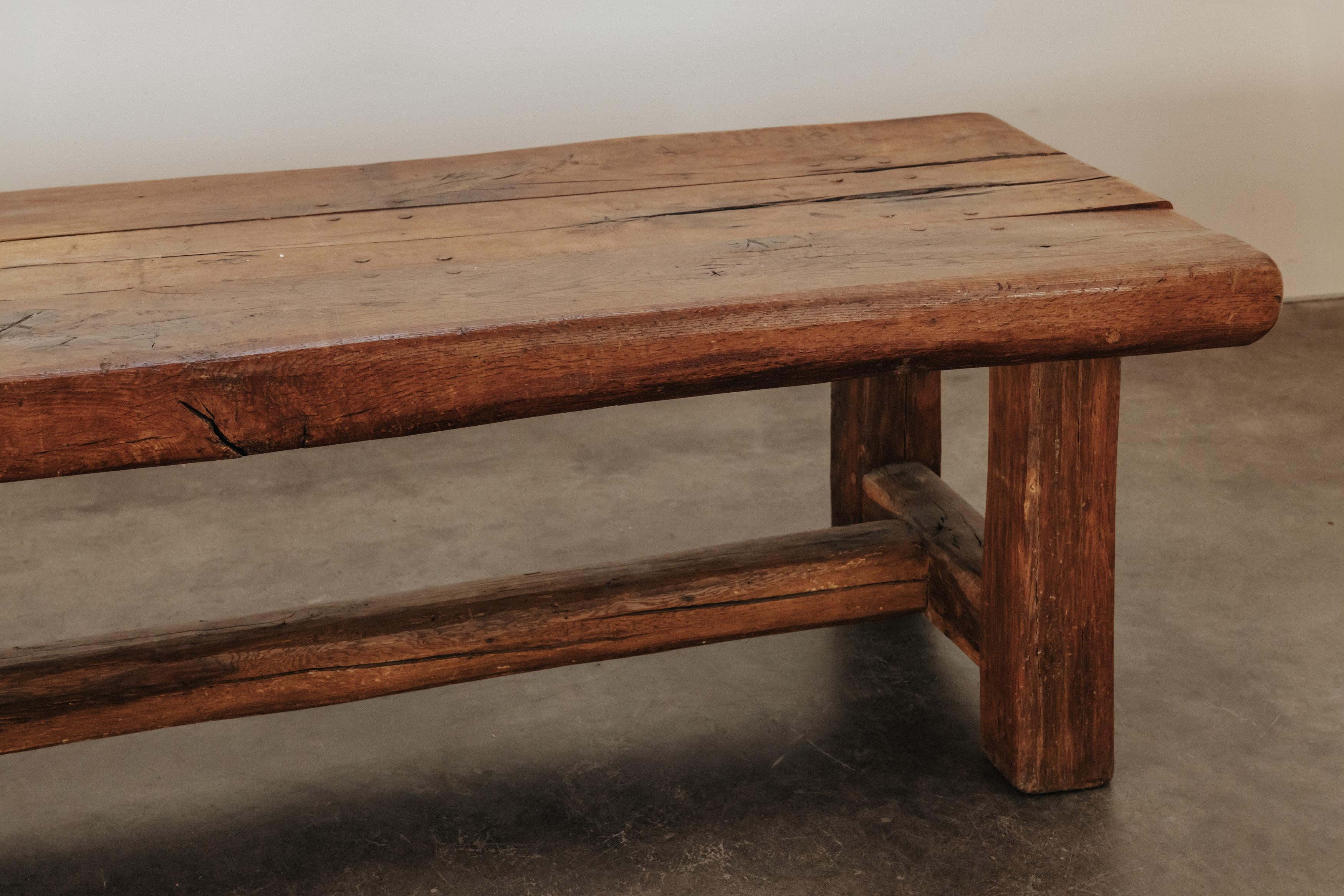 European Rare Monumental Dining Table From A Castle In Le Mans, France, Circa 1800 For Sale