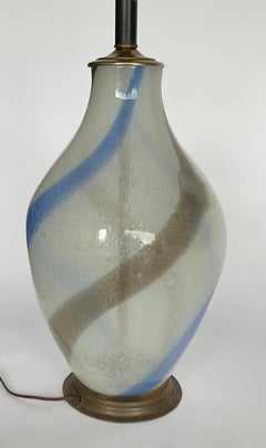 RARA lampada monumentale di Dino Martens Aureliano Toso Pulegoso in vetro artistico di Murano