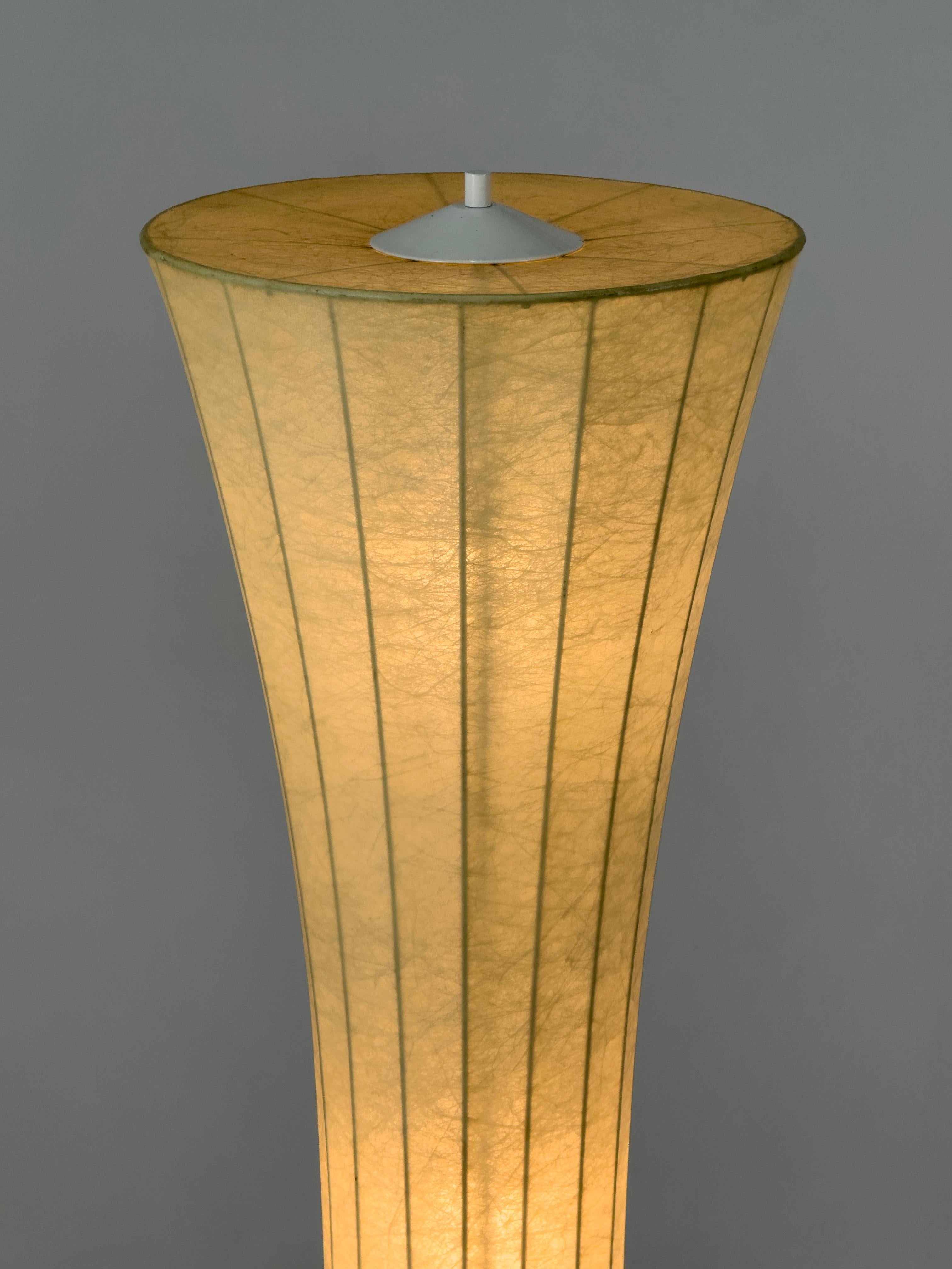 Metal Rare Monumental Italian Cocoon Floor Lamp, Italy 60/70s For Sale