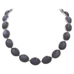 Rare Moon Stone 343 CT White 18K Gold Necklace for Her