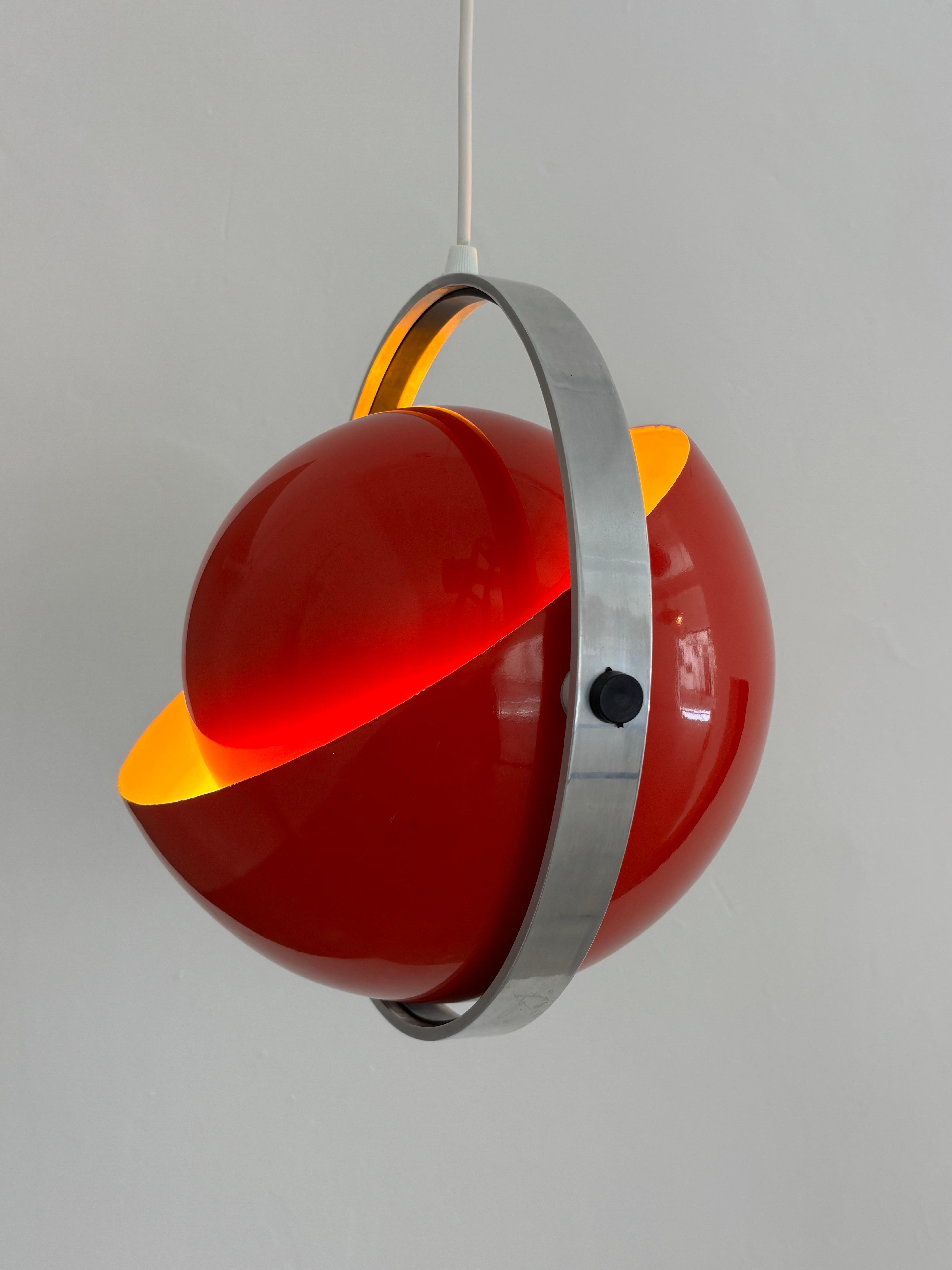 Extremely Rare “Moonlight” Ceiling Lamp by Jørgensen & Buck for Quality System, Denmark, 1963.
•
A striking and highly collectible piece from the early 1960s, this ceiling fixture was designed by the Danish duo Jørgensen & Buck as part of their