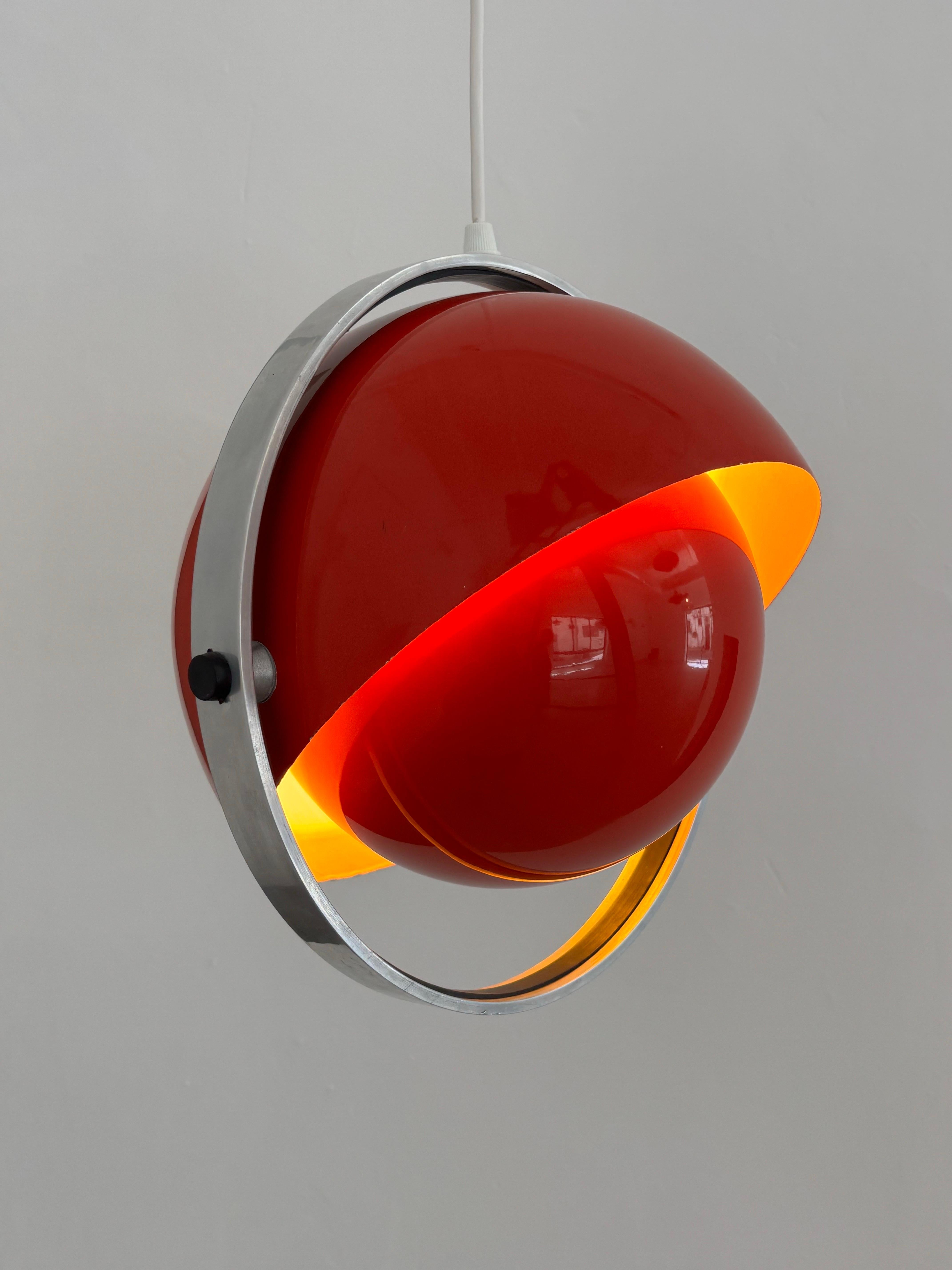 Aluminum Rare “Moonlight” Lamp by Jørgensen & Buck for Quality System Denmark, 1963 For Sale