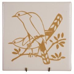 Rare Mosaic Tile Co Mid Century Decorative Bird Tile, Zanesville OH