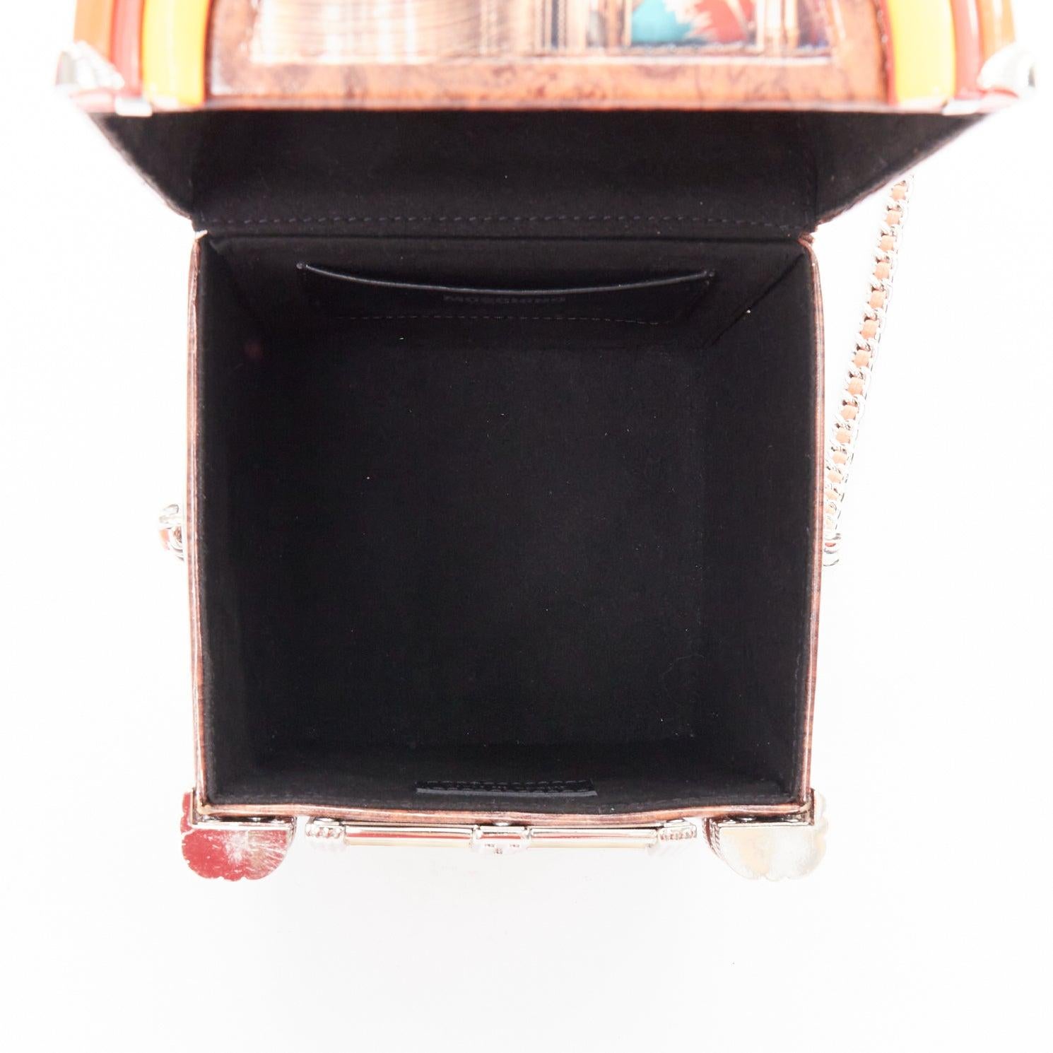 rare MOSCHINO 2022 Runway Jeremy Scott Diner Jukebox crossbody bag For Sale 4