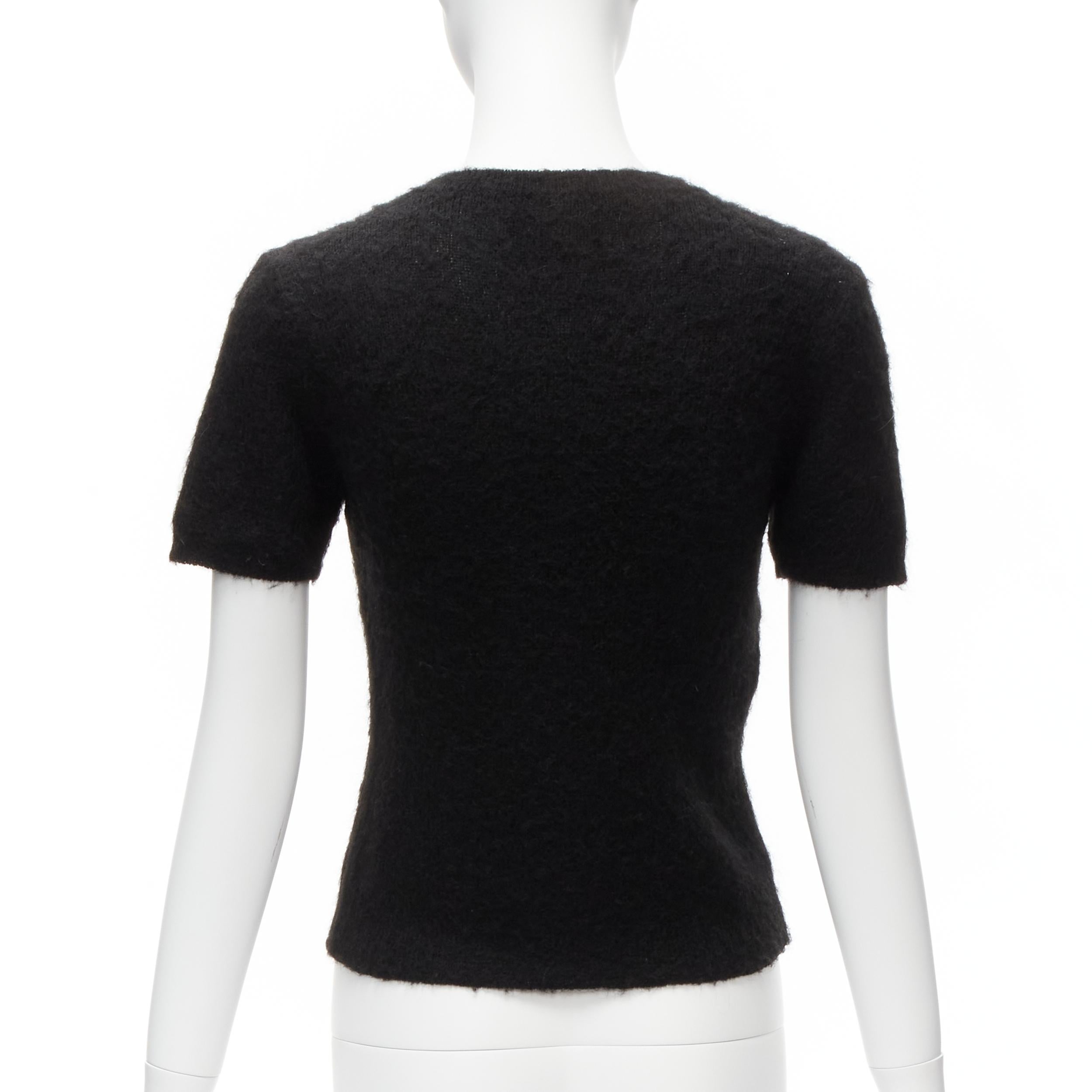 De las mujeres raro MOSCHINO BOUTIQUE suéter negro con orejas 3D de gato guiñando IT42 M en venta