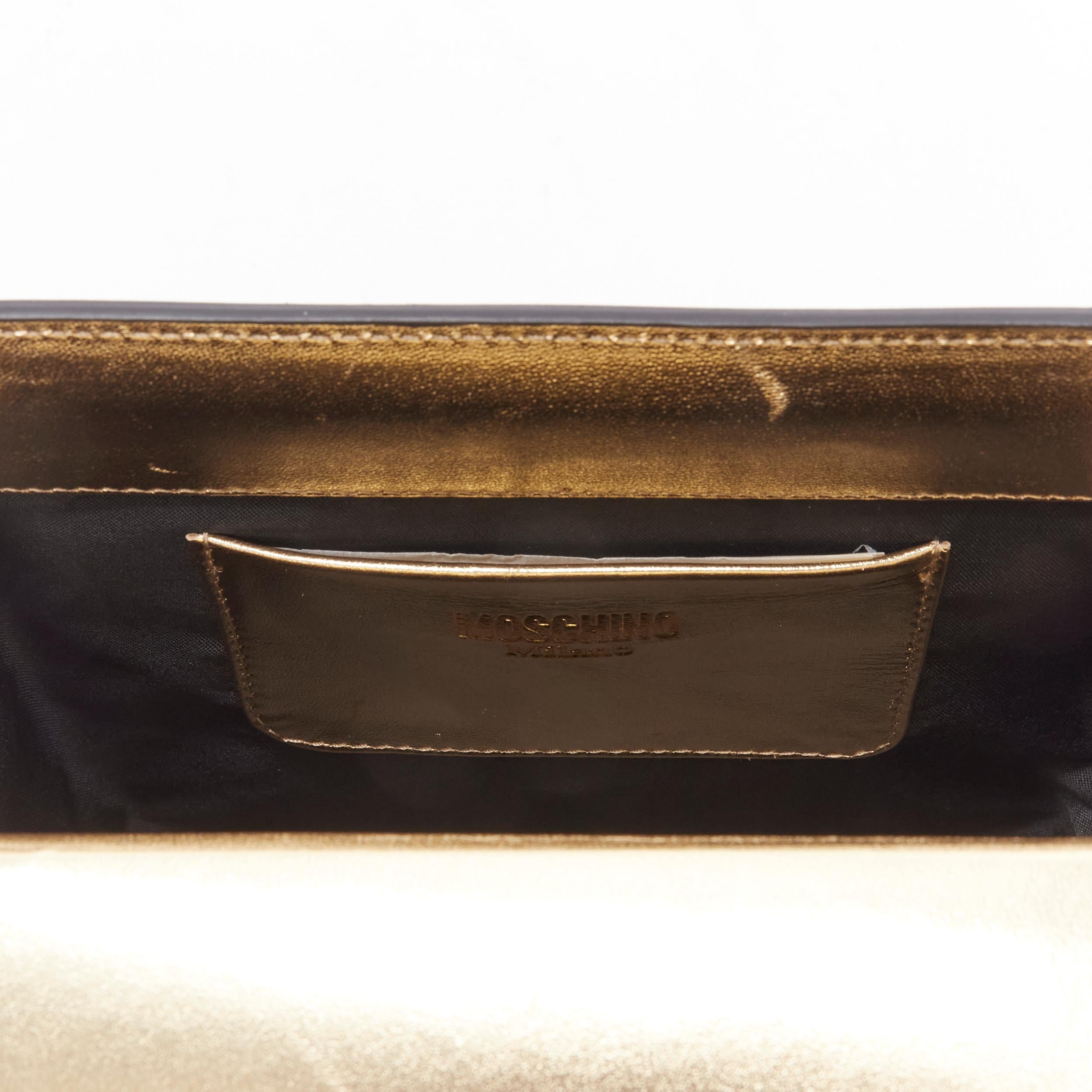 rare MOSCHINO Couture! 2019 Runway gold Cash Register Machine crossbody bag 4