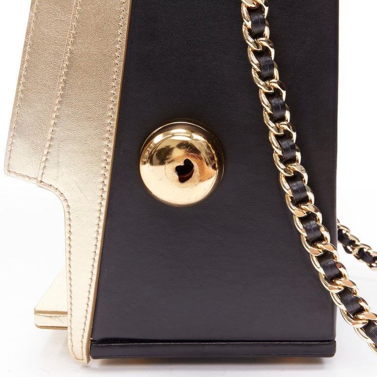 rare MOSCHINO Couture! 2019 Runway gold Casino Slot Machine crossbody