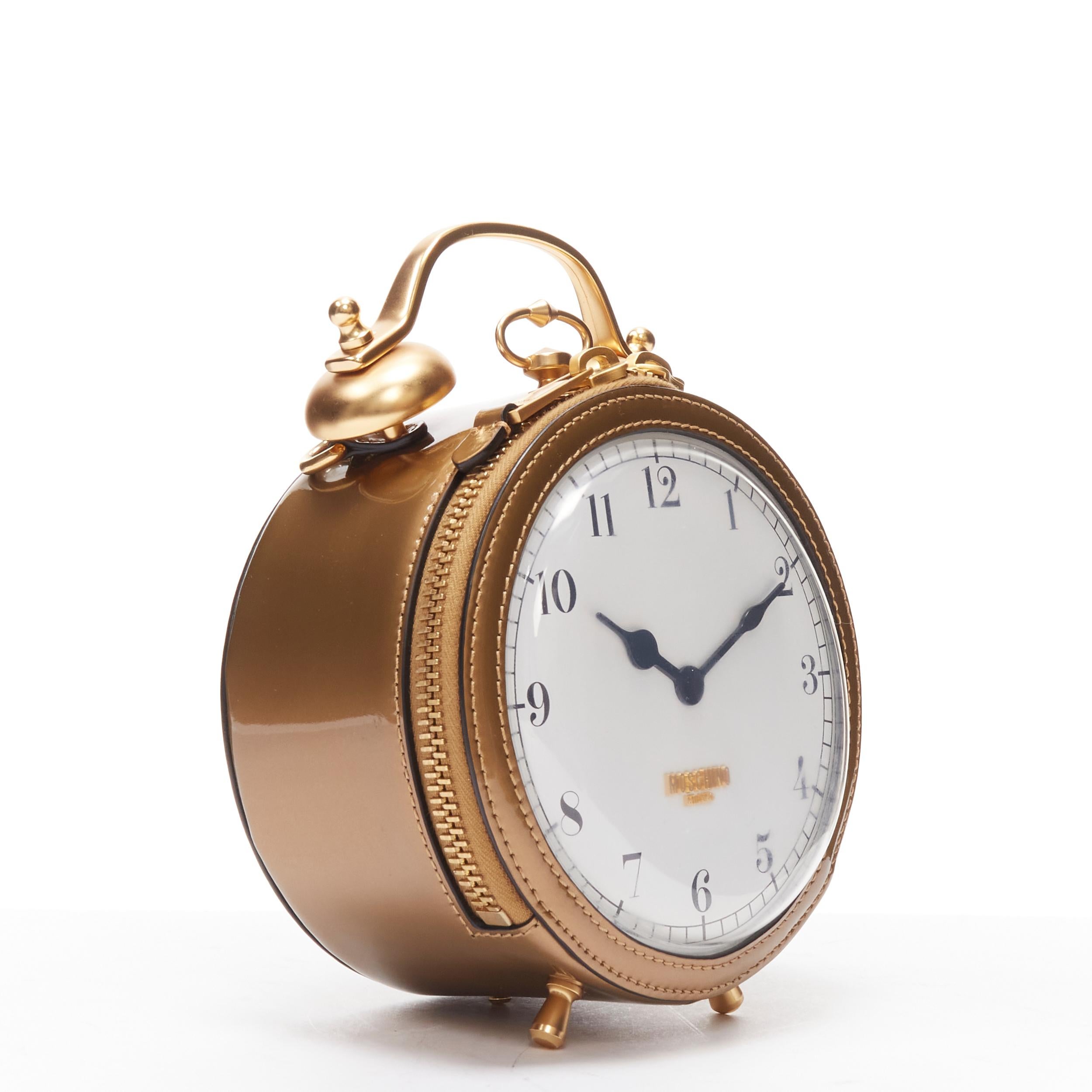 moschino clock bag