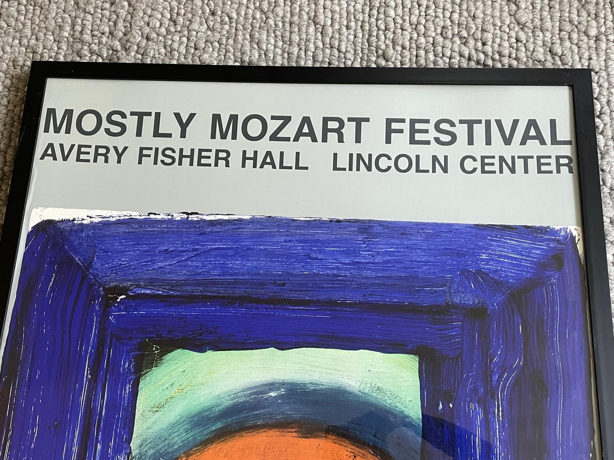 Rare Mostly Mozart Festival Poster. Lincoln Center of Performing Arts, Vintage For Sale 2