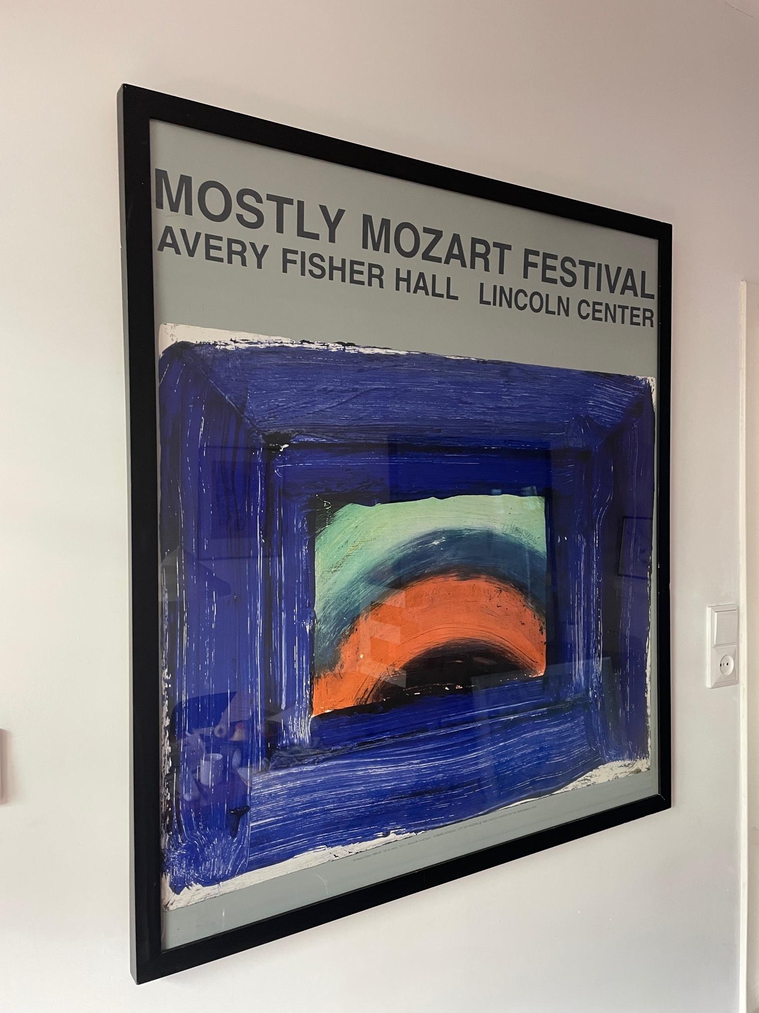 Rare Mostly Mozart Festival Poster. Lincoln Center of Performing Arts, Vintage For Sale 5