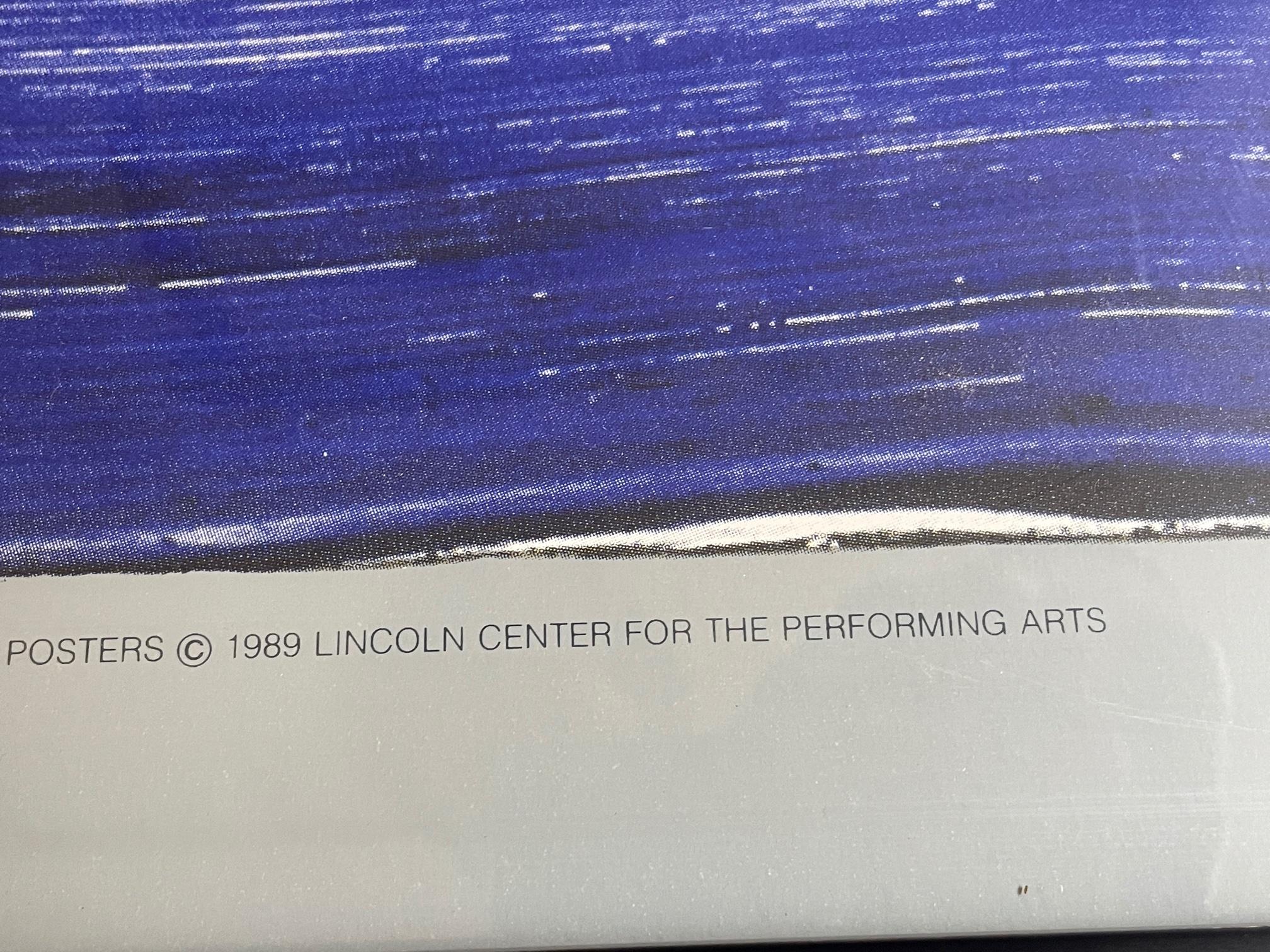 Late 20th Century Rare Mostly Mozart Festival Poster. Lincoln Center of Performing Arts, Vintage For Sale