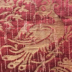 Rare Mounted 18th Century Italian Damask Panel