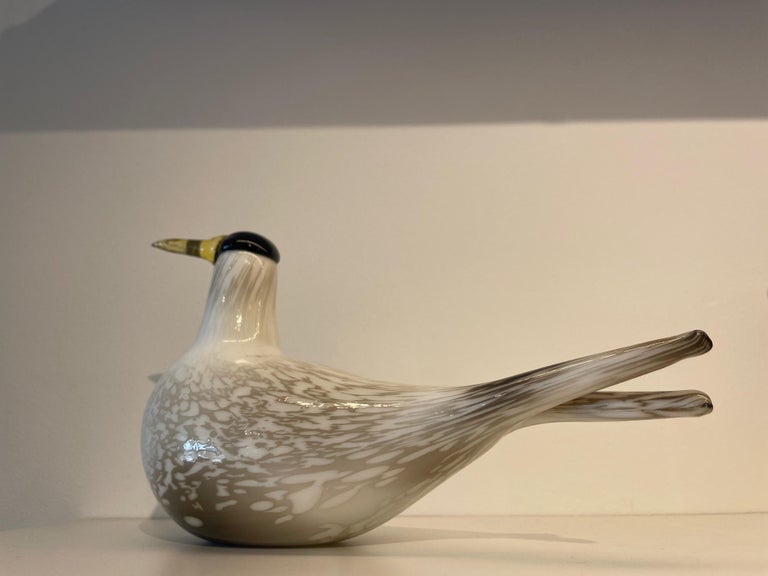 Rare Mounth-Blown Glass Artic Tern by Oiva Toikka for Ittala, 2000