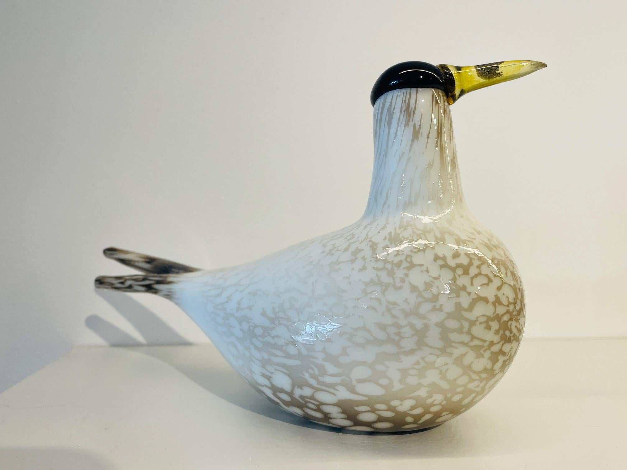 Rare Mounth-Blown Glass Artic Tern by Oiva Toikka for Ittala, 2000. Annual Bird In Excellent Condition In ROTTERDAM, ZH