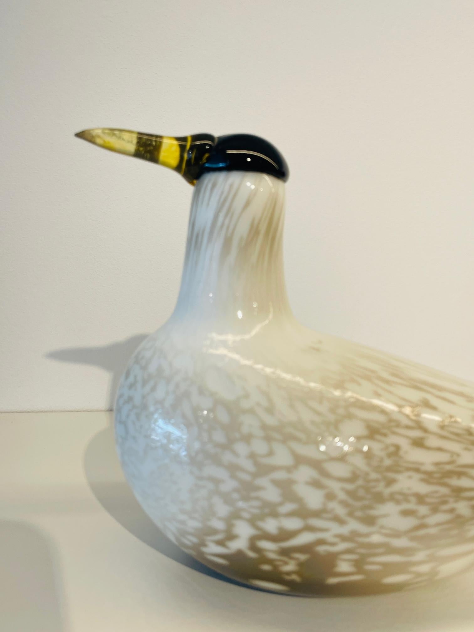 Rare Mounth-Blown Glass Artic Tern by Oiva Toikka for Ittala, 2000. Annual Bird 1