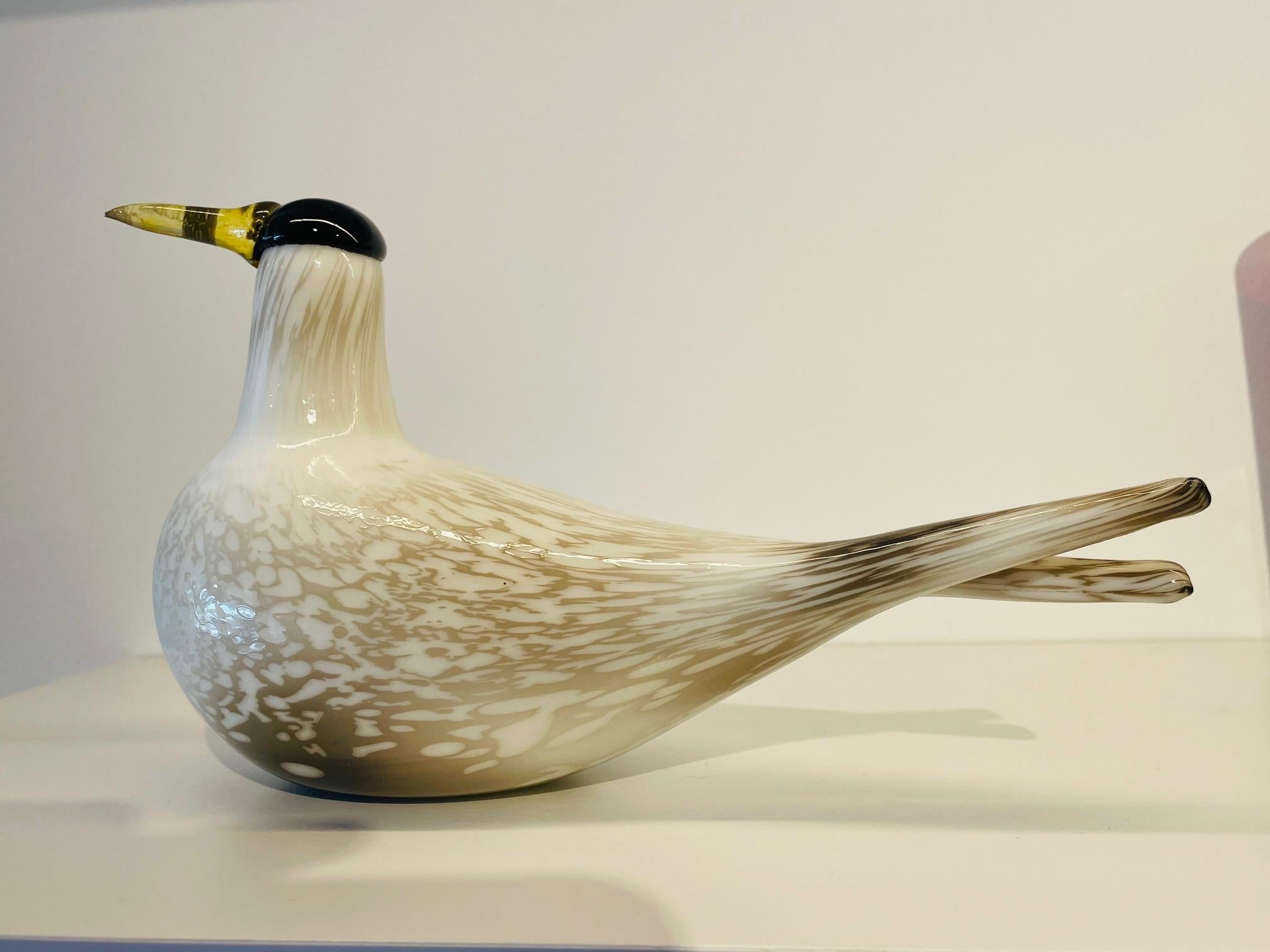 Rare Mounth-Blown Glass Artic Tern by Oiva Toikka for Ittala, 2000. Annual Bird 2
