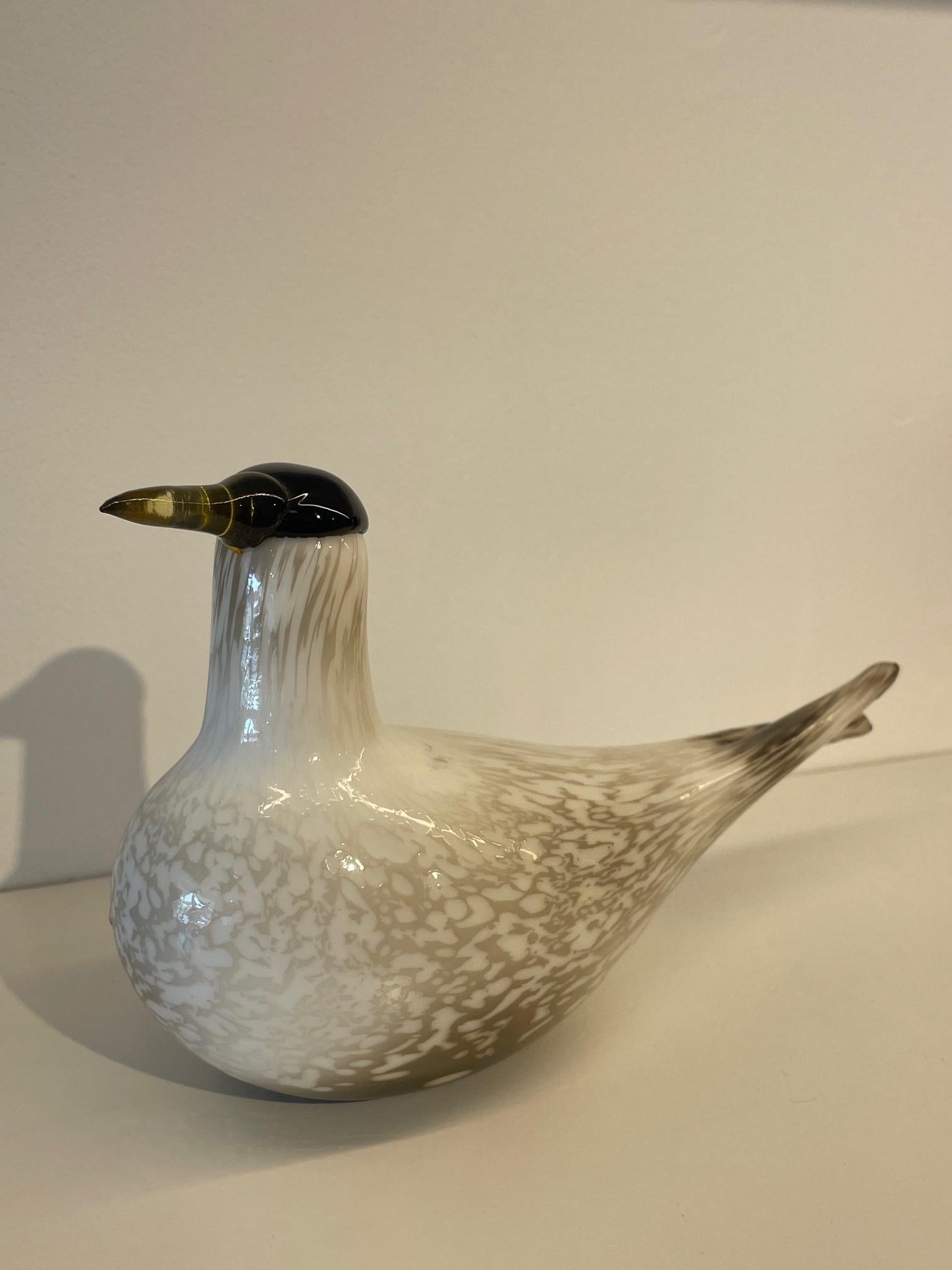 Rare Mounth-Blown Glass Artic Tern by Oiva Toikka for Ittala, 2000. Annual Bird 3