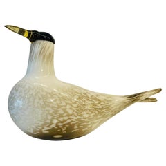 Rare Mounth-Blown Glass Artic Tern by Oiva Toikka for Ittala, 2000. Annual Bird