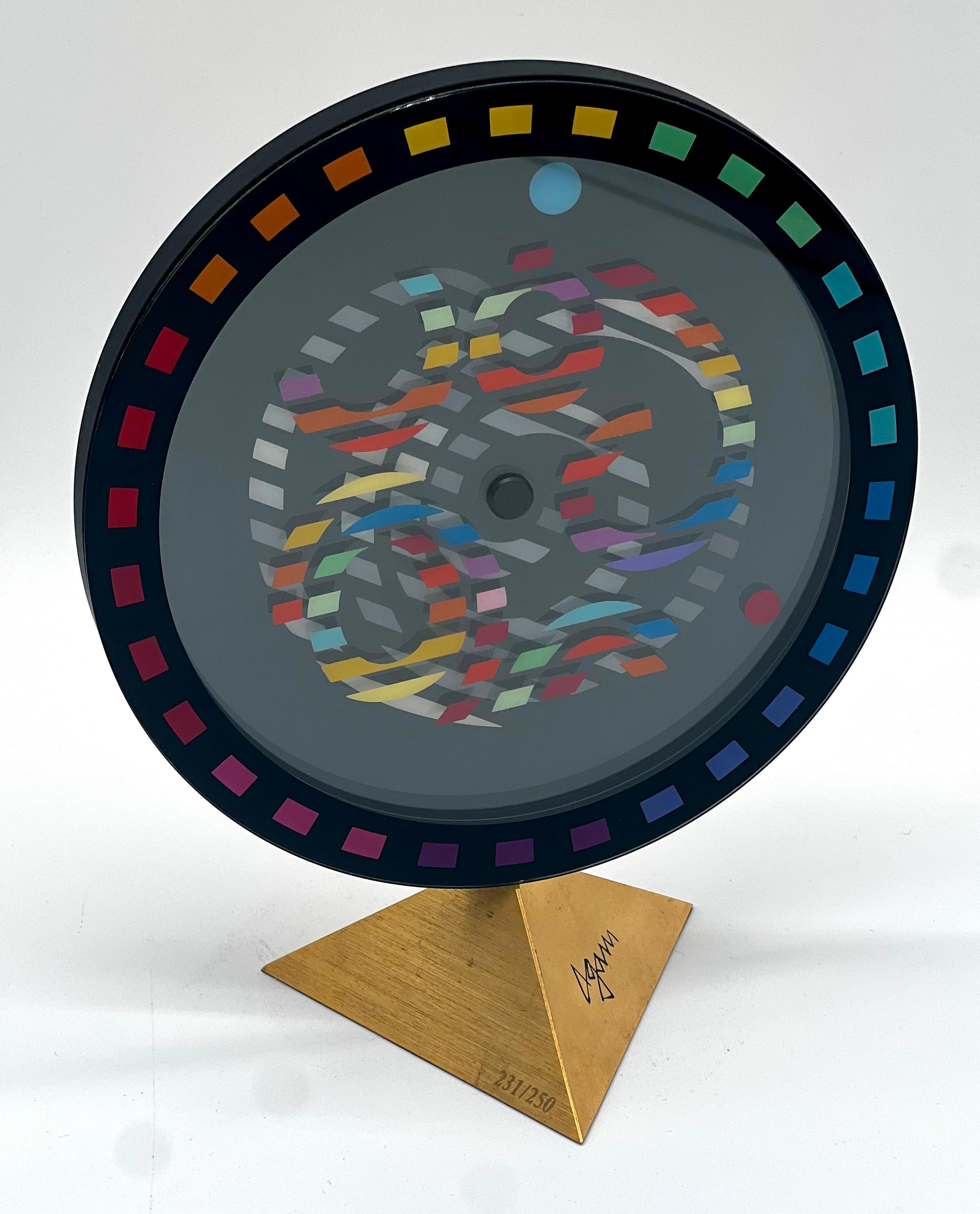 Raro reloj de sobremesa Movado diseñado por Yaacov Agam Serie Galaxy Edición Limitada en Bueno estado para la venta en New York, NY
