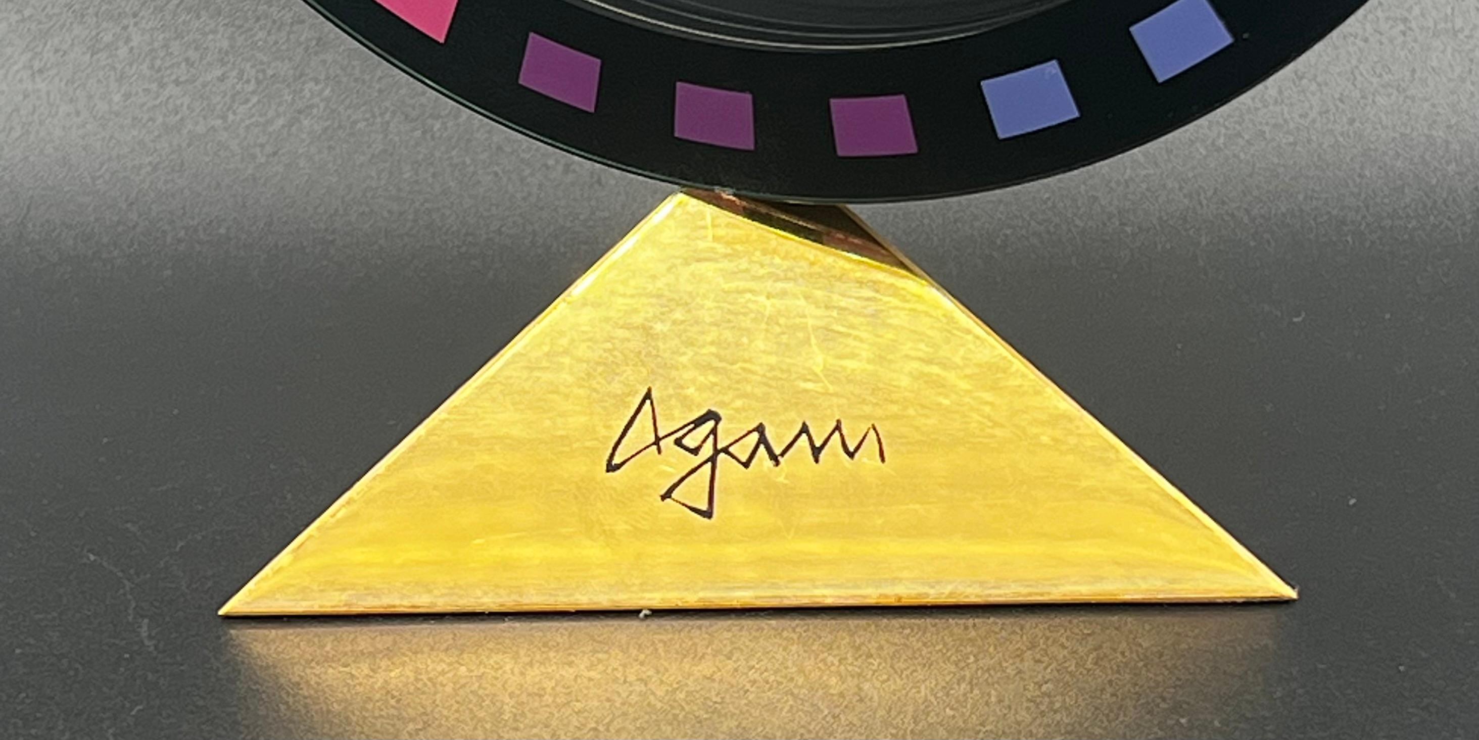 Raro reloj de sobremesa Movado diseñado por Yaacov Agam Serie Galaxy Edición Limitada en venta 1