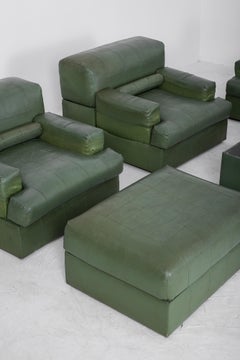 Rare "MP - 141" Modular Set With Ottoman and Coffee Table by Percival Lafer