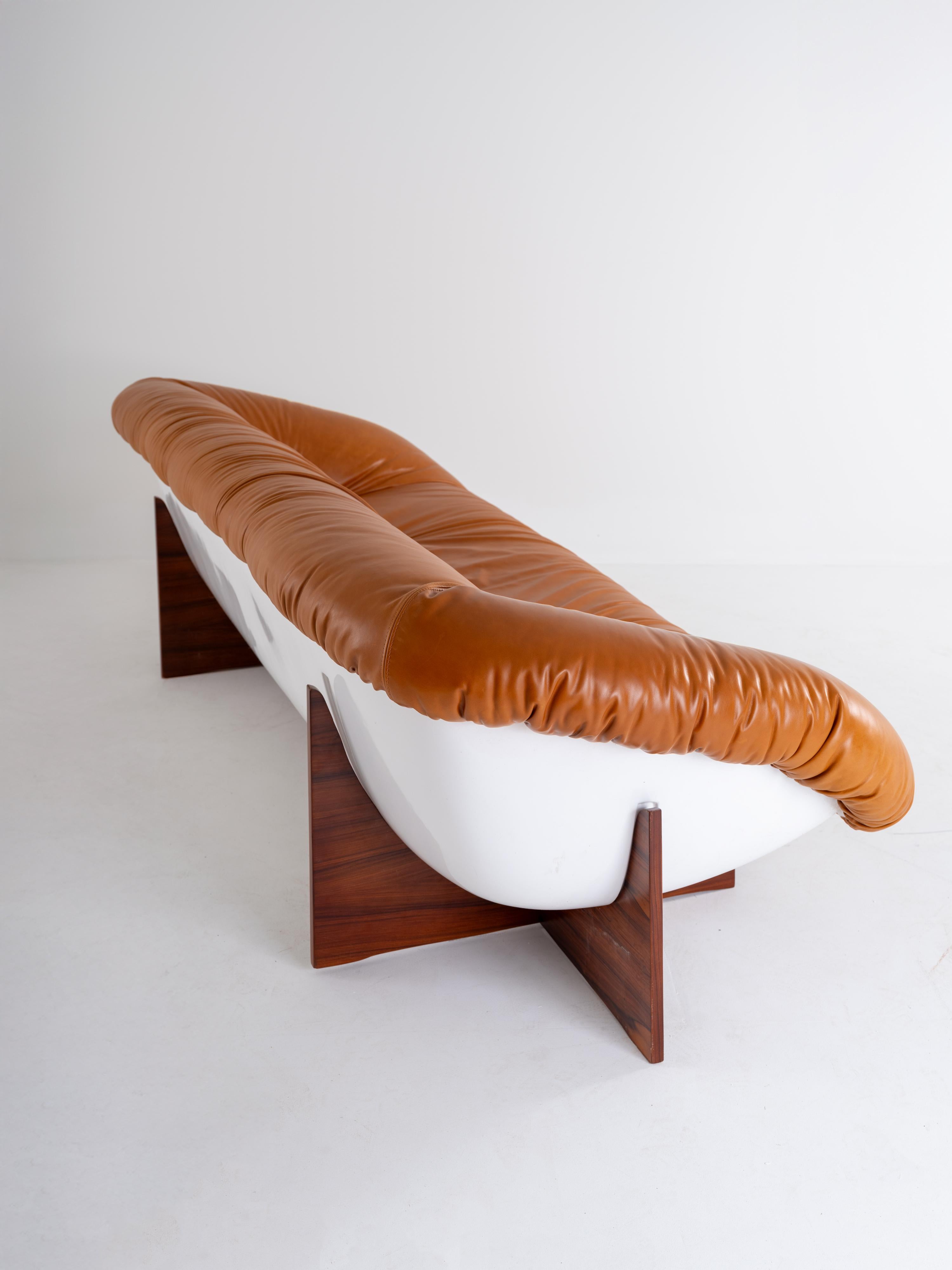 Brésilien Rare canapé MP-61, Percival Lafer, Brésil, années 1970 en vente