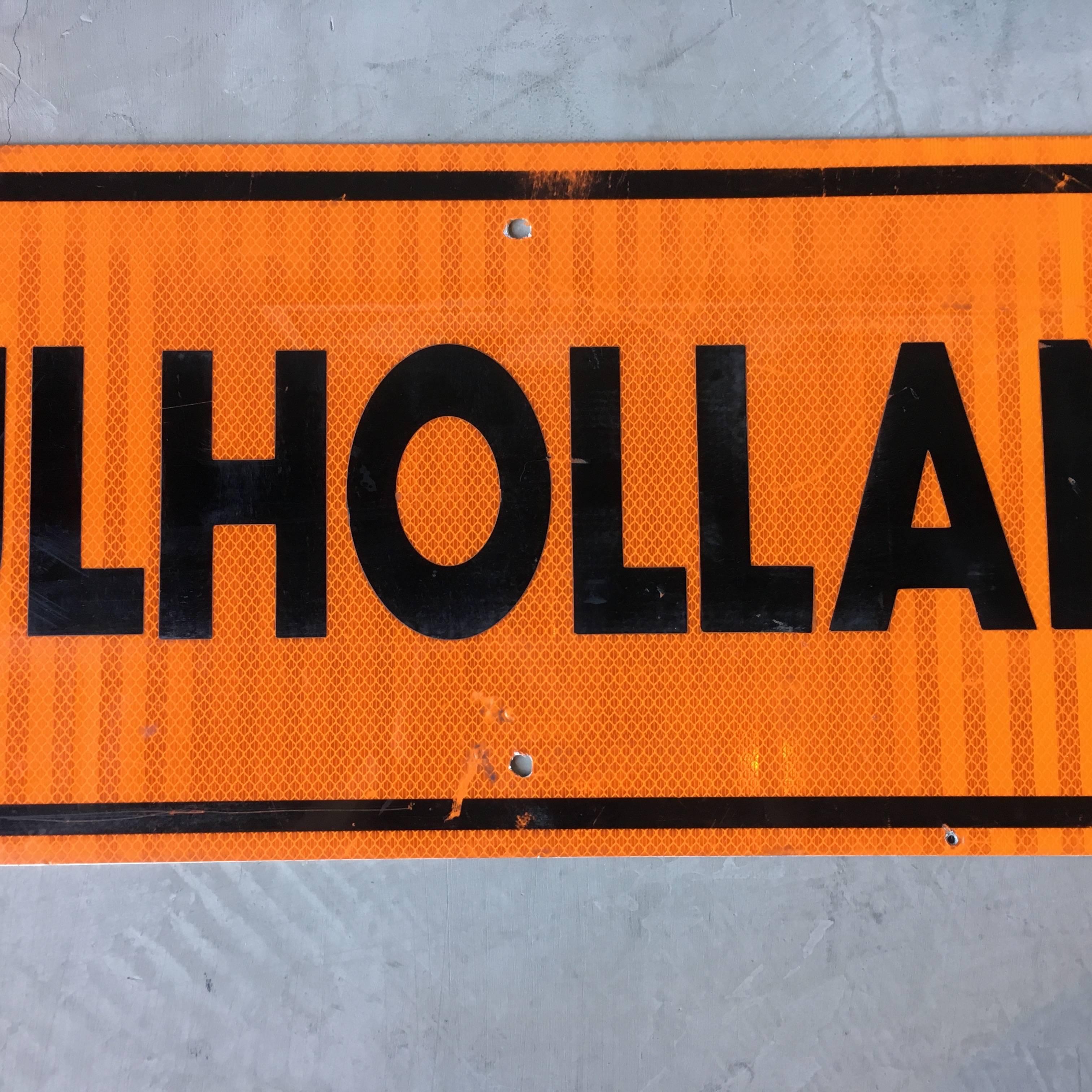 American Rare Mulholland Street Sign