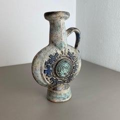 Rare Multicolor Fat Lava Sculptural Pottery Vase by Jopeko, Germany, 1970s