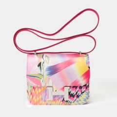 Rare Multicolor Kyoto Marbled Silk and Rose Mexico Swift Constance 18, PHW