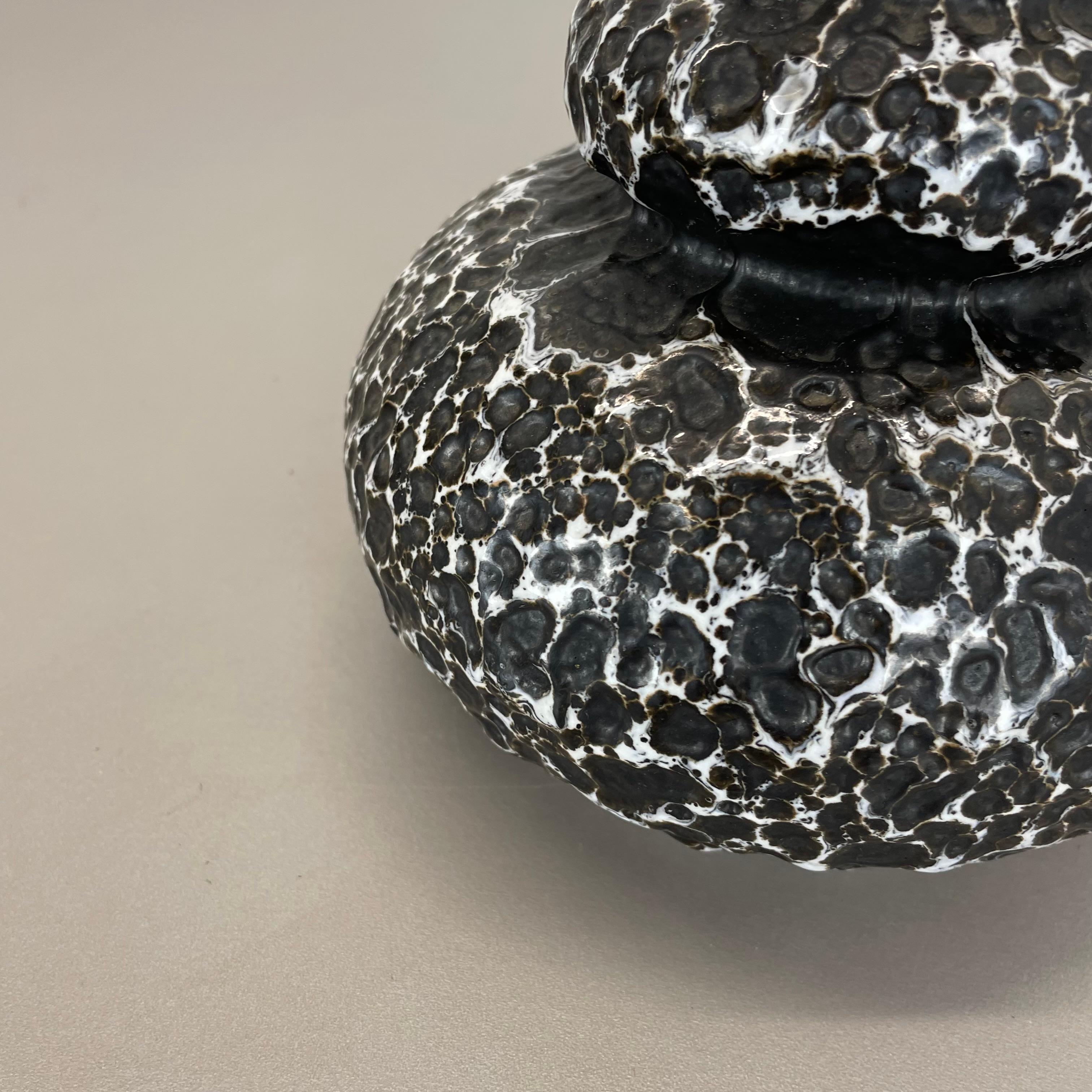 Ceramica Raro vaso in ceramica multicolore super fat Lava 