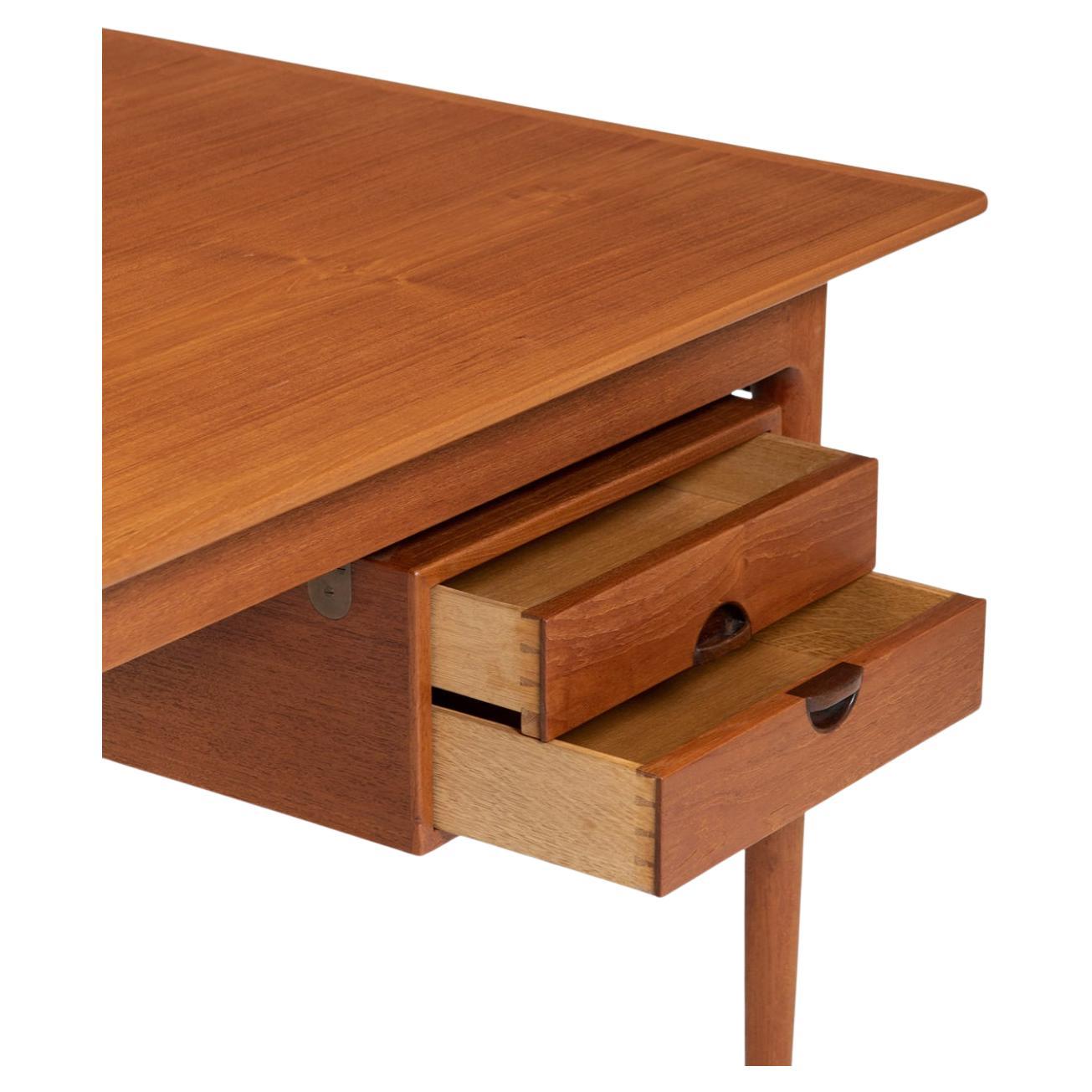 Seltener multifunktionaler Teak-Ausziehtisch und Schreibtisch mit Schubladen von Erik Wørts (Dänisch)