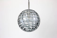 Rare Murano Ball Pendant Light by Doria, Germany, 1970s