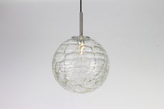 1 von 2 Seltene Murano Ball Pendelleuchte von Doria, Deutschland, 1970er Jahre