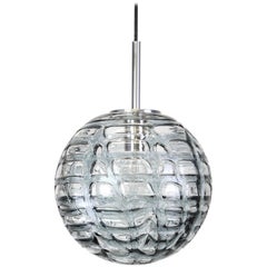 Rare Murano Ball Pendant Light by Doria, Germany, 1970s
