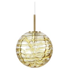 Rare Murano Ball Pendant Light by Doria, Germany, 1970s