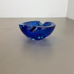 Rare Murano Glass "Light Blue" Bowl Element Shell Ashtray Murano, Italy, 1970s