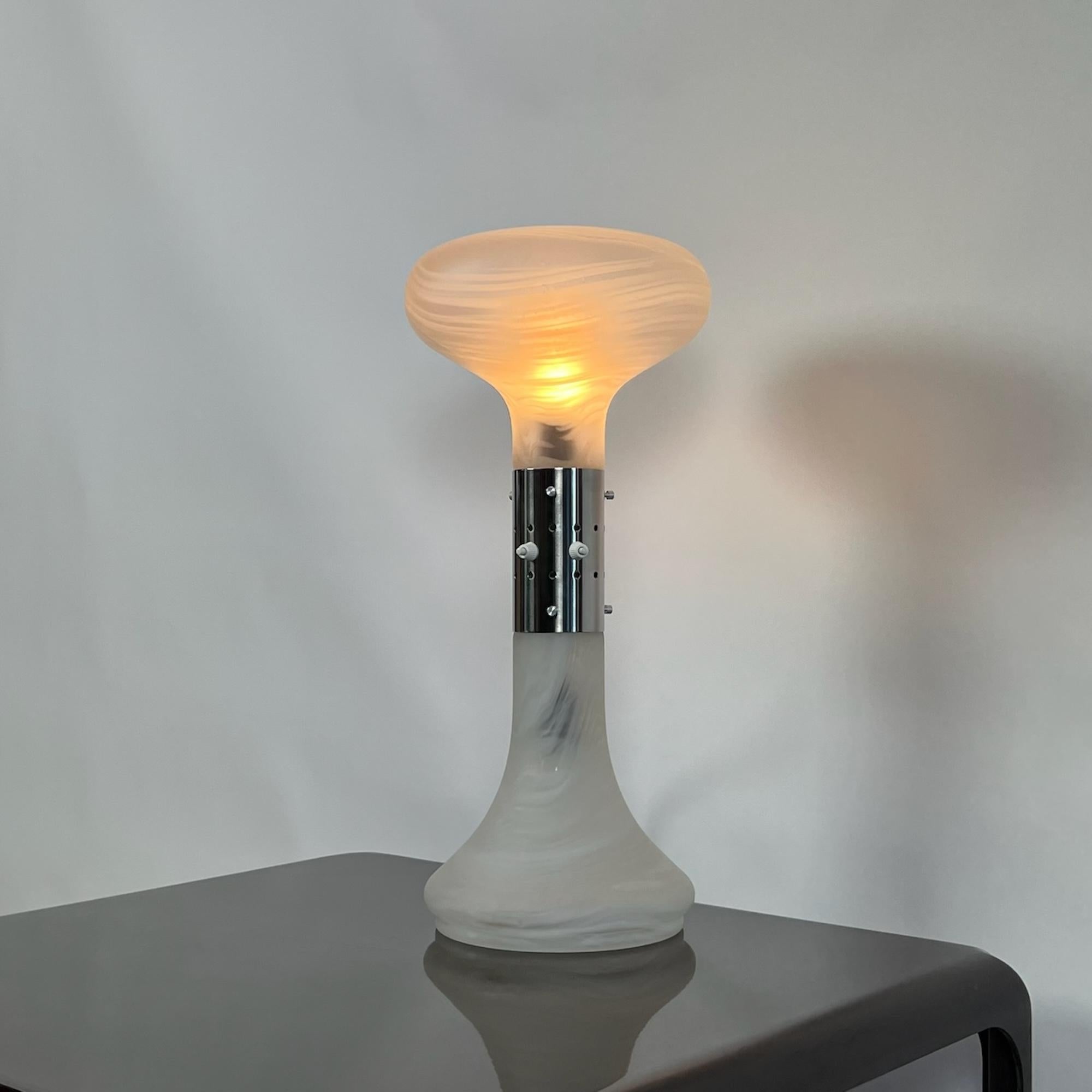 Italian Rare Murano Glass Table Lamp 'I Numerati' Nason Mazzega, 1970s For Sale