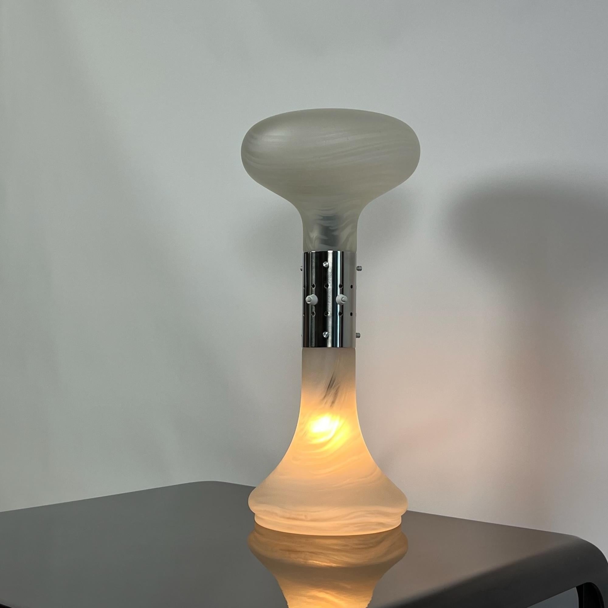 Late 20th Century Rare Murano Glass Table Lamp 'I Numerati' Nason Mazzega, 1970s For Sale