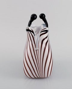 Rare Murano Handbag in Mouth Blown Art Glass, Italian Design, 1960s