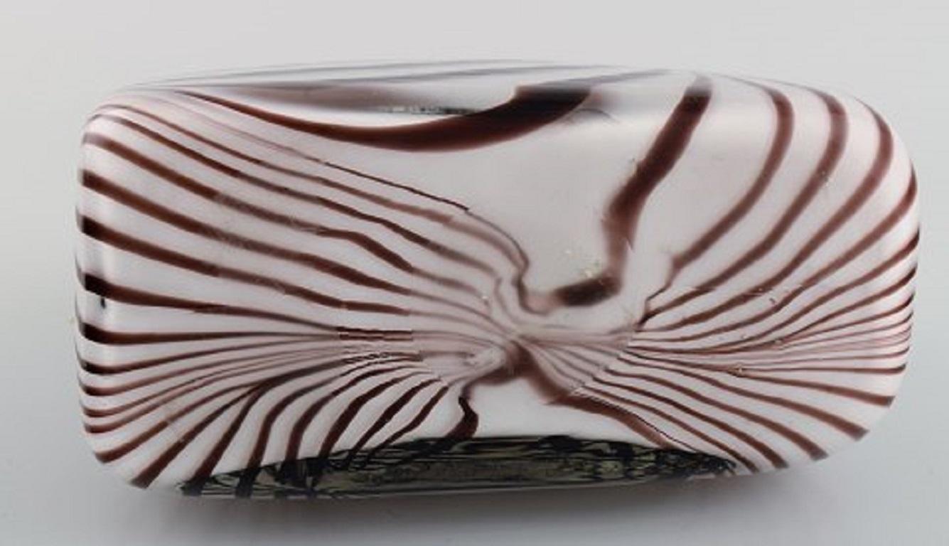 Rare Murano Handbag in Mouth Blown Art Glass, Italian Design, 1960s In Excellent Condition In København, Copenhagen