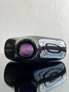 Rare Murano Sculpture by Angelo Ballarin, Purple Sommerso, Italian Collectible