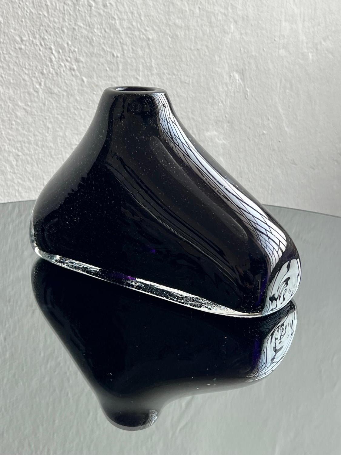 Rara scultura di Murano di Angelo Ballarin, Sommerso viola, oggetto da collezione italiano in vendita 1