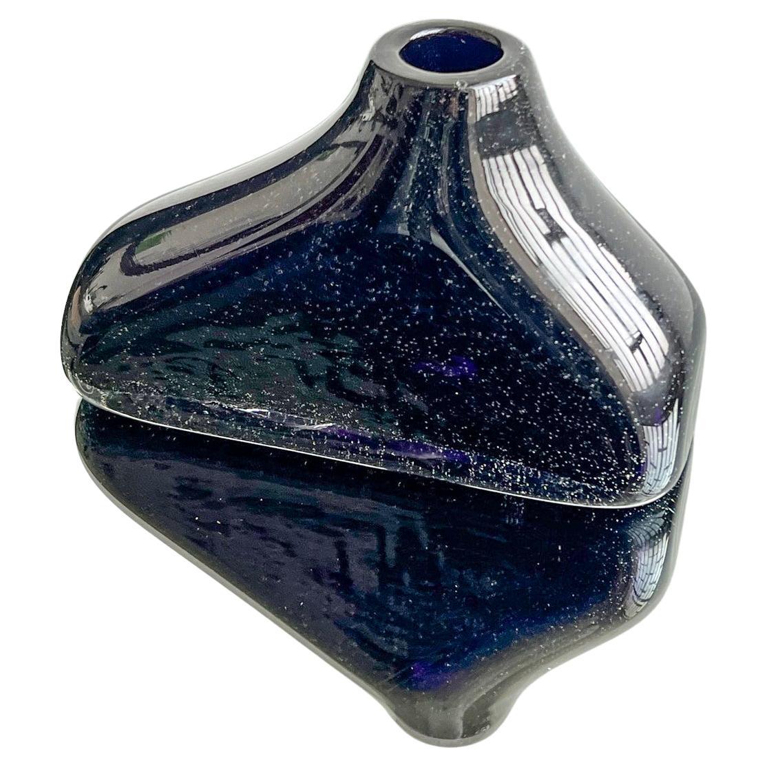 Rare Murano Sculpture by Angelo Ballarin, Purple Sommerso, Italian Collectible
